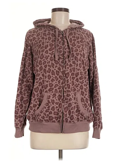 Pre-owned Torrid Zip Up Hoodie In Brown