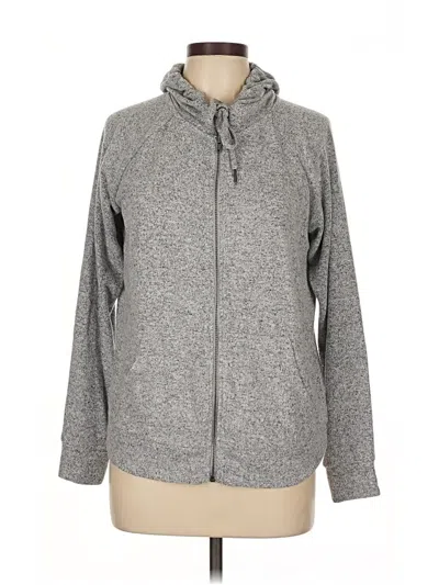 Pre-owned Torrid Zip Up Hoodie In Gray
