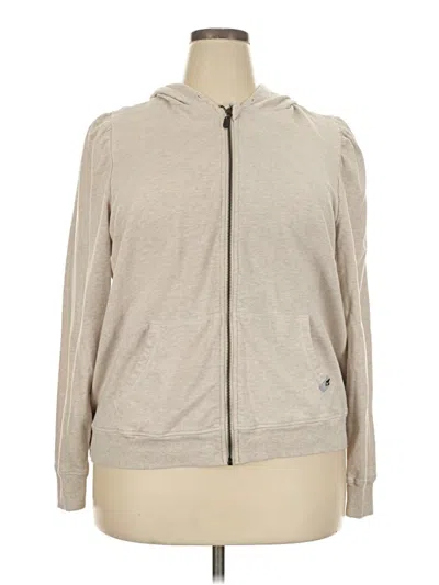Pre-owned Torrid Zip Up Hoodie In Gray