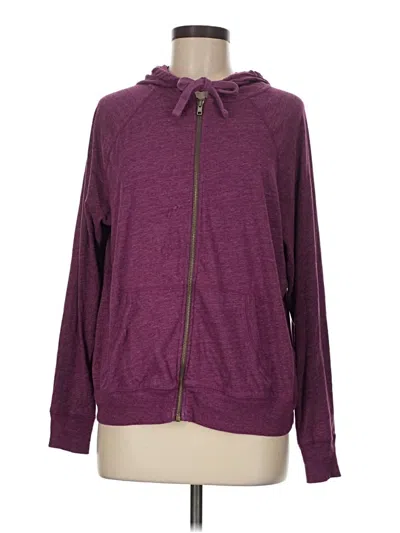 Pre-owned Torrid Zip Up Hoodie In Purple