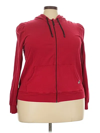 Pre-owned Torrid Zip Up Hoodie In Red