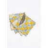 Tortuga Forma Checker Cocktail Napkins Set Of 4 In Blue