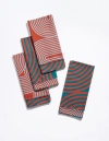 Tortuga Forma Comb Dinner Napkins In Red