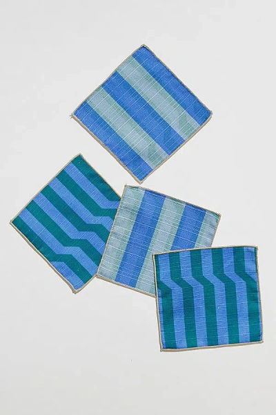 TORTUGA FORMA DOUBLE SIDED COCKTAIL NAPKIN SET IN MARINE AT URBAN OUTFITTERS