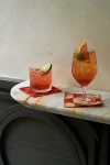 Tortuga Forma Double Sided Cocktail Napkin Set In Sunrise At Urban Outfitters In Orange