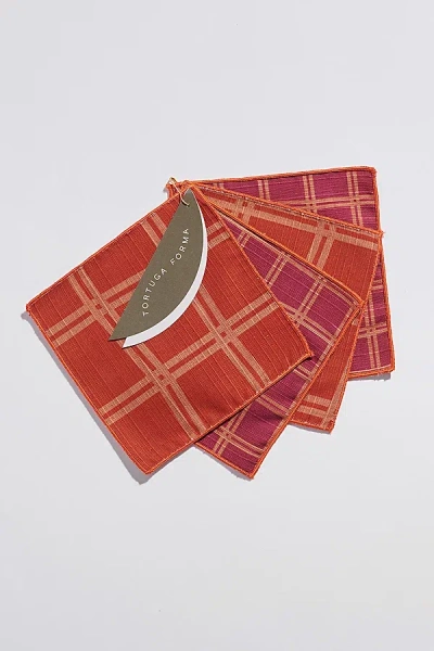 TORTUGA FORMA DOUBLE SIDED COCKTAIL NAPKIN SET IN VINO AT URBAN OUTFITTERS
