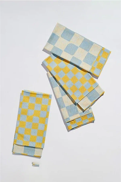 TORTUGA FORMA DOUBLE SIDED DINNER NAPKIN SET IN SKY AT URBAN OUTFITTERS