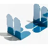 Tortuga Forma Dumbo Bookend Pair Colorful Series In Blue