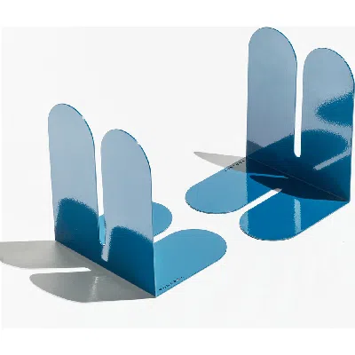 Tortuga Forma Dumbo Bookend Pair Colorful Series In Blue