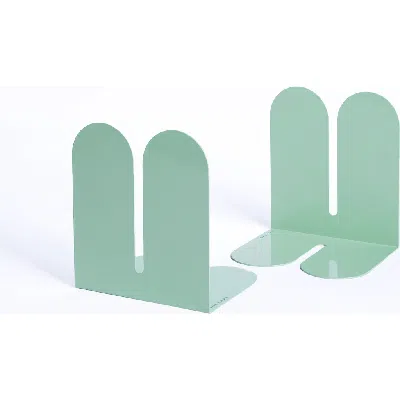 Tortuga Forma Dumbo Bookend Pair Colorful Series In Green