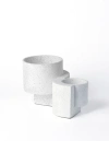 Tortuga Forma Platform Planter Concrete Set Of 2 In White