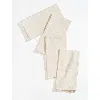 Tortuga Forma Sabi Formal Dinner Napkins Set Of 4 In White
