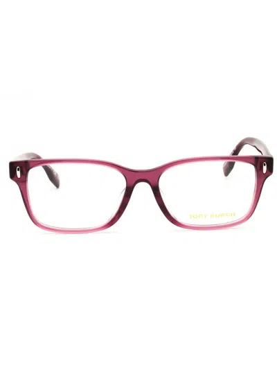 Tory Burch Rectangle-frame Glasses In Pink