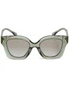Tory Burch 0ty7201u Cat-eye Sunglasses In Green