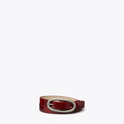 Tory Burch 1" Large Pierced Buckle Belt