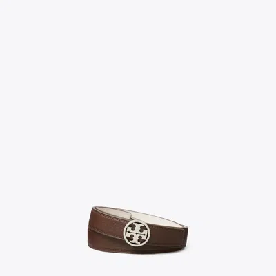 Tory Burch 1" Miller Reversible Belt In Brown