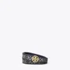 Tory Burch 1" T Monogram Miller Belt In Gray