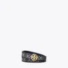 Tory Burch 1" T Monogram Miller Belt In Tory Navy