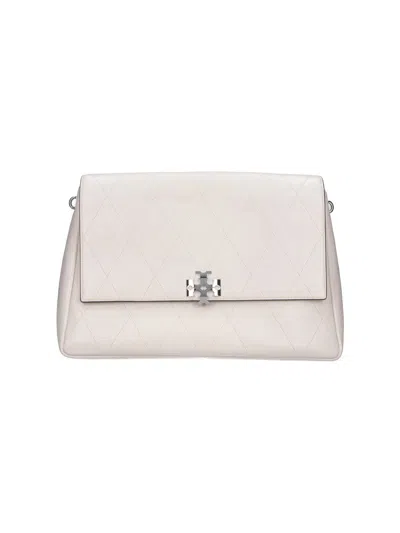 Tory Burch 100% Cow Leather Shoulder Bag For Women In Cream