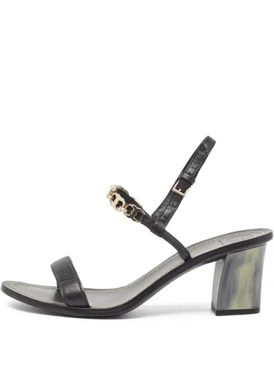 Pre-owned Tory Burch 100mm Chain-embellished Sandals