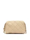 Tory Burch Borsa Crossbody Fleming Small In Pelle Trapuntata Colore Vaniglia In White