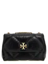 Tory Burch Kira Diamond Small Leather Shoulder Bag In Black