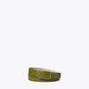Tory Burch 1.5" Gigi Belt In Green