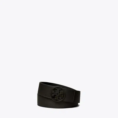 Tory Burch 1.5" Miller Powder Coated Belt In Black