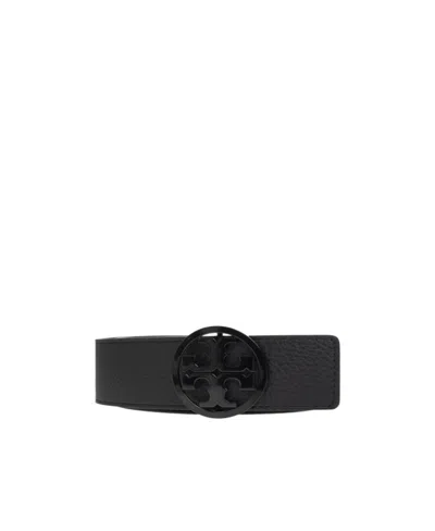 Tory Burch 15 Miller Powder Coated Belt In Black