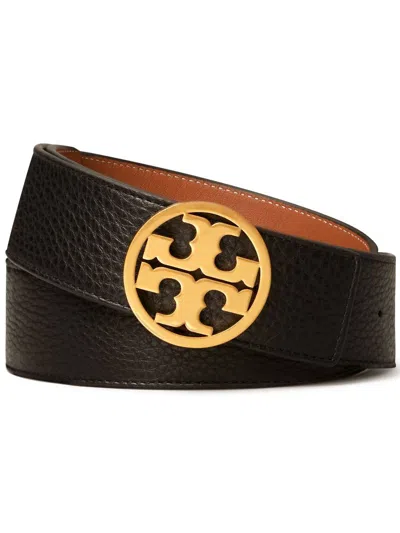 Tory Burch Miller Reversible Belt In Schwarz