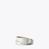 Tory Burch Plate Belt In White