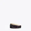 Tory Burch 1.5" Plate Croc-embossed Belt In Black