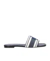 Tory Burch Pantoletten Aus Jacquard Mit Stickereien In Gray