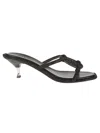 Tory Burch Miller 55mm Crystal-embellished Sandals In Nero