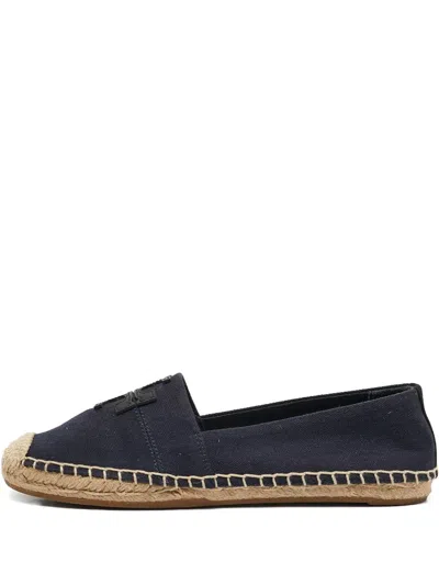 Pre-owned Tory Burch 2024 Canvas Espadrilles In Blue