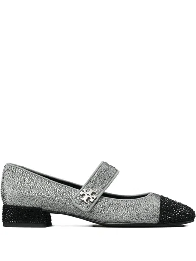 Tory Burch 25mm Cap-toe Crystal Mary Jane Pumps In Animal Print