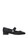 Tory Burch Mary Jane Ballet Shoes With Block Heel In Black
