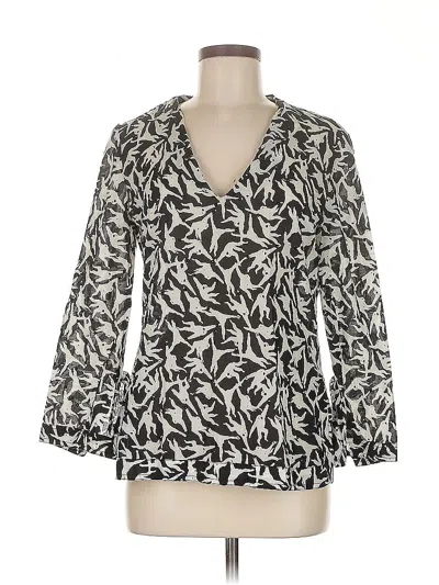 Pre-owned Tory Burch 3/4 Sleeve Blouse In Black