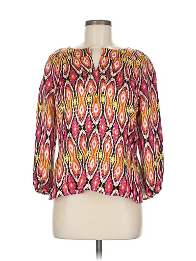 Pre-owned Tory Burch 3/4 Sleeve Blouse In Pink