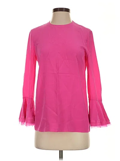 Pre-owned Tory Burch 3/4 Sleeve Blouse In Pink