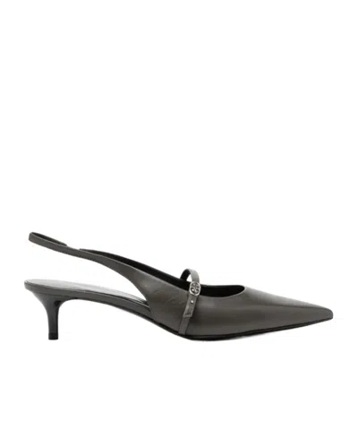 TORY BURCH 45MM LOGO-BUCKLE PUMPS