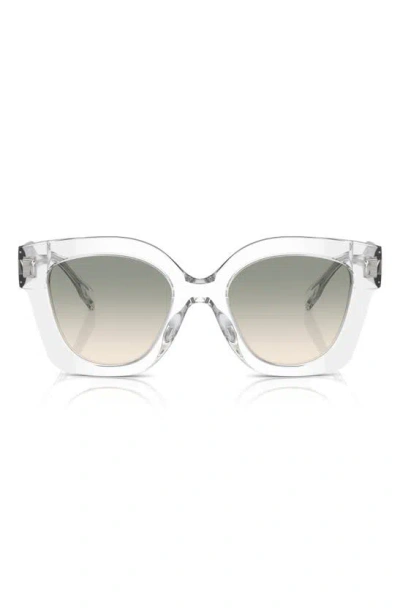 Tory Burch 49mm Gradient Irregular Sunglasses In Clear