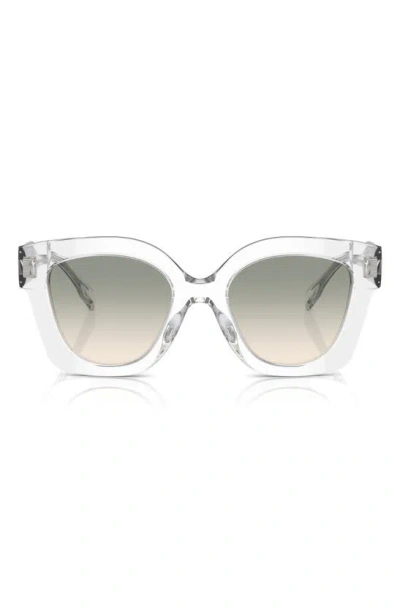 Tory Burch Pushed Miller Acetate Cat-eye Sunglasses In Clear