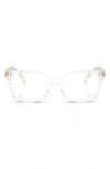 Tory Burch 49mm Phantos Optical Glasses In Clear