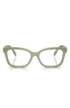 Tory Burch 49mm Phantos Optical Glasses In Green