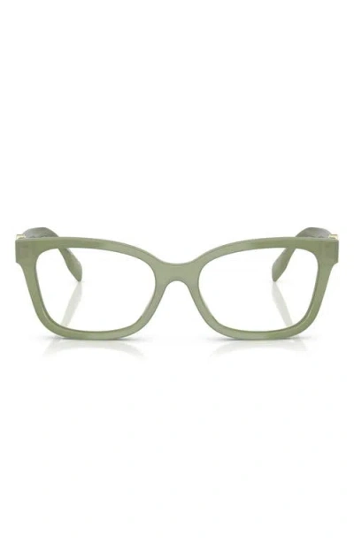 Tory Burch 49mm Phantos Optical Glasses In Green
