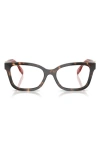 Tory Burch 53mm Phantos Optical Glasses In Havana