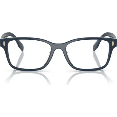 Tory Burch 49mm Rectangle Optical Glasses In Blue