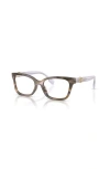 Tory Burch 49mm Square Optical Glasses In Purple