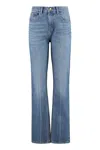 Tory Burch Slim-fit Straight Leg Jeans In Denim